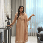 Mint Blossom Floral Kurta Set