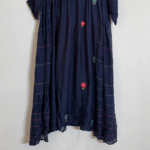 Payal Ethnics Hand-Embroidered Navy Blue Flared Dress - Image 3